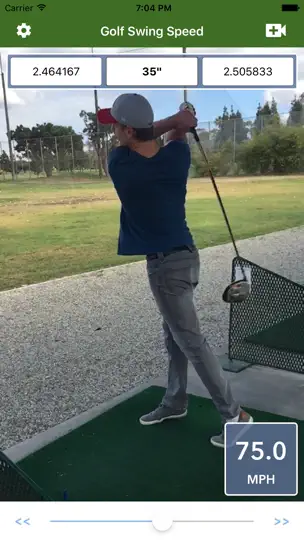 Golf Swing Speed Analyzer iPhone Screenshot 3
