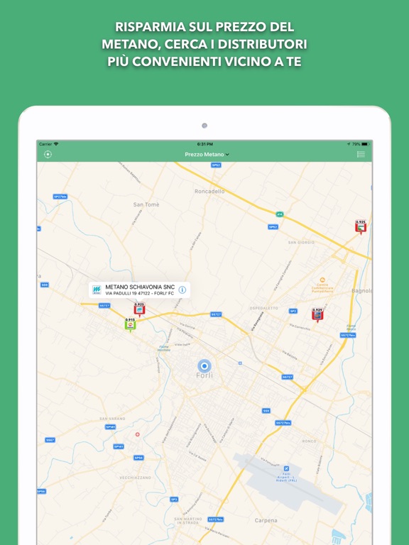 Screenshot #4 pour Prezzo Metano - Distributori