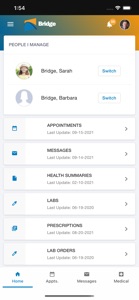 Bridge Patient Portal screenshot #2 for iPhone