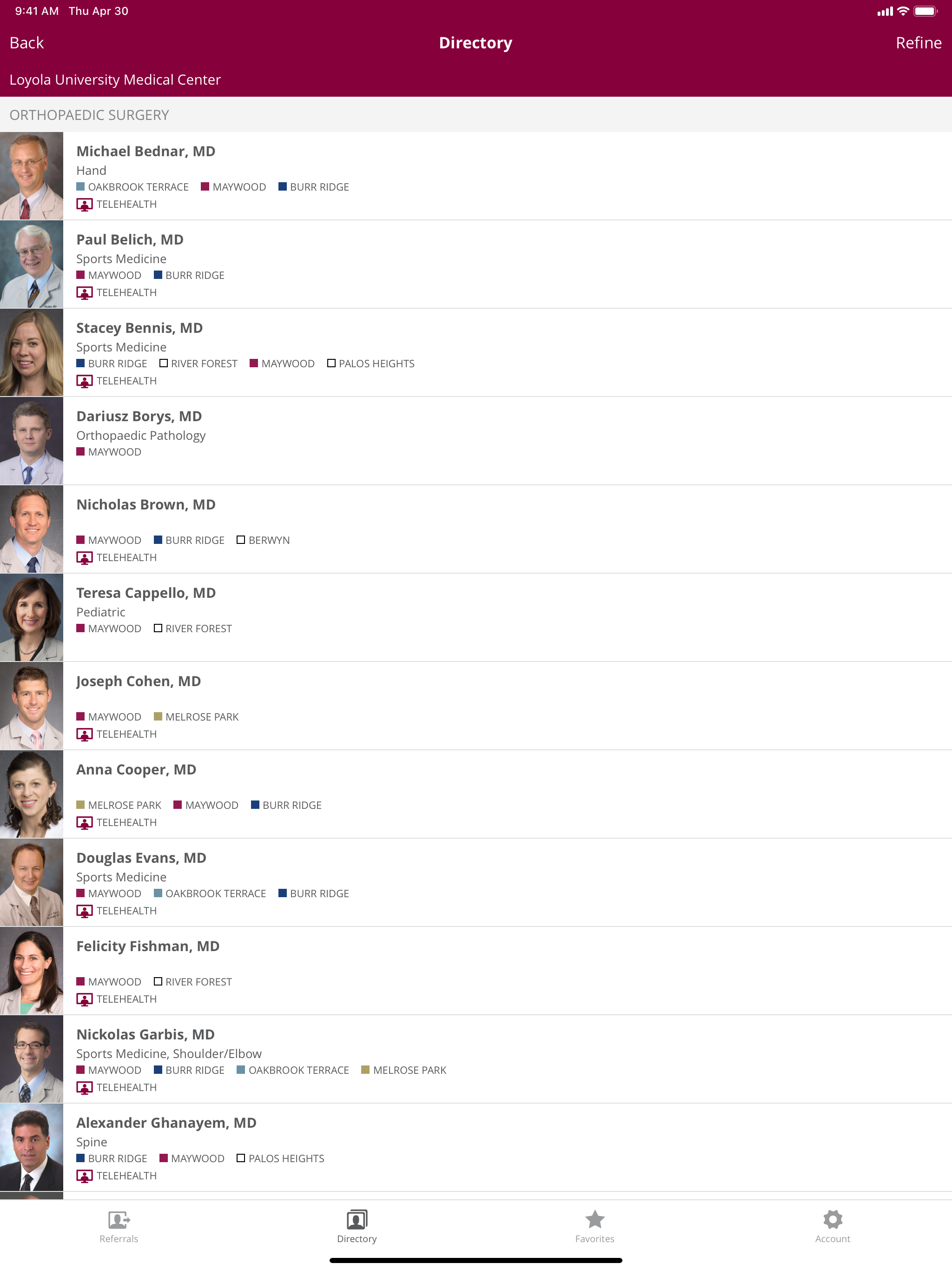 Loyola Medicine Referral App screenshot 7