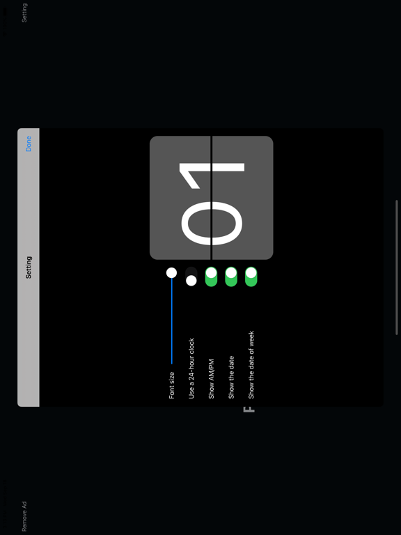 Flip Clock - Simple iPad screenshot