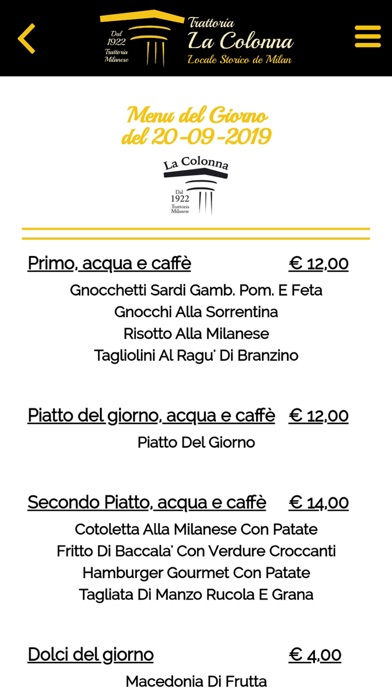 Trattoria La Colonna screenshot 2