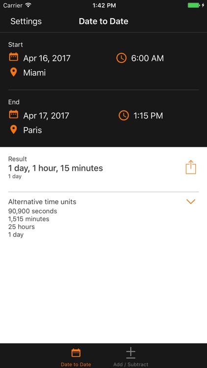 Time & Date Calculator screenshot-0