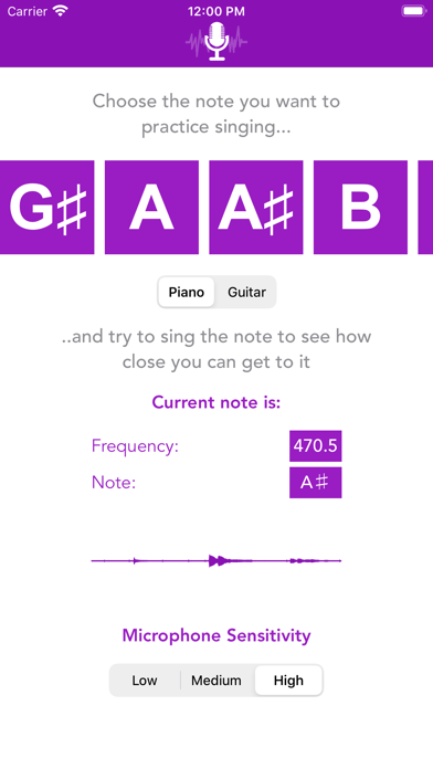 Voice Gym iPhone screenshot 6 - Music app