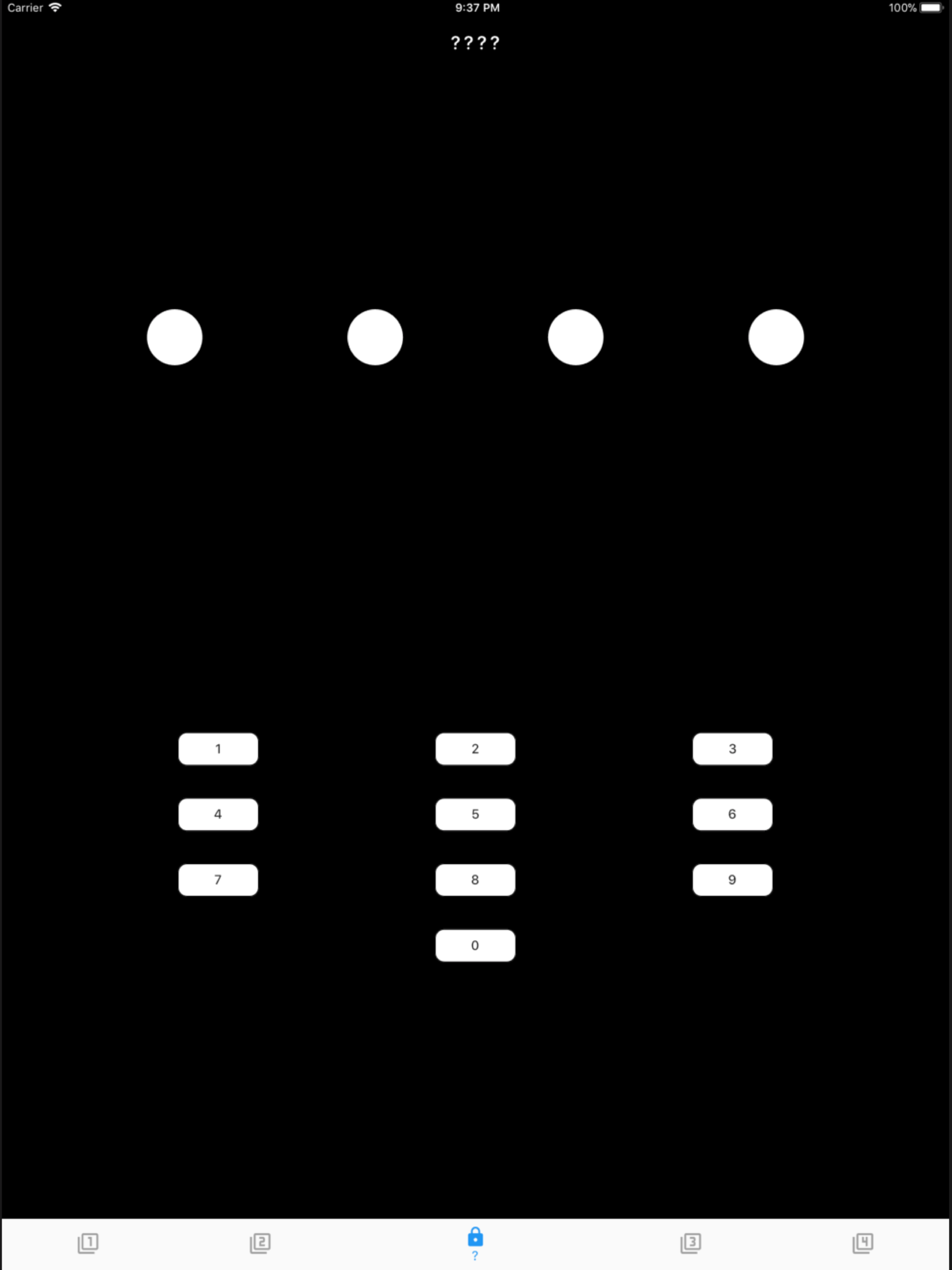 4桁のパスワード screenshot 3