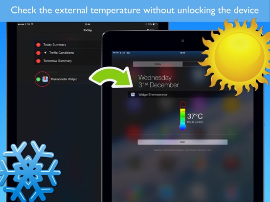 Screenshot #1 for Widget Thermometer Pro