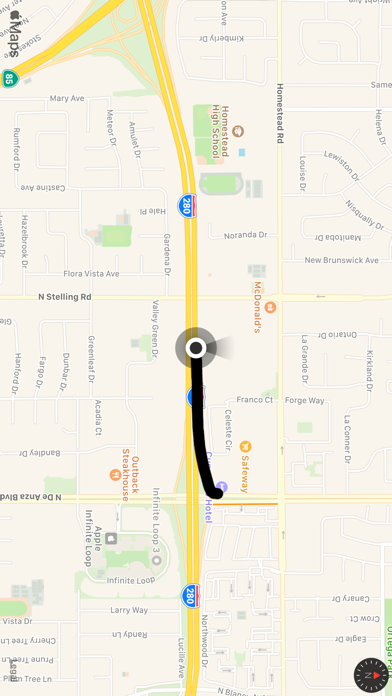 Screenshot #2 pour Simple Speedometer and Map