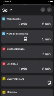 metro madrid - waiting times iphone screenshot 2