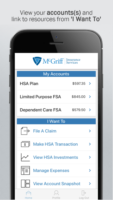 McGriff Benefit Access Screenshot