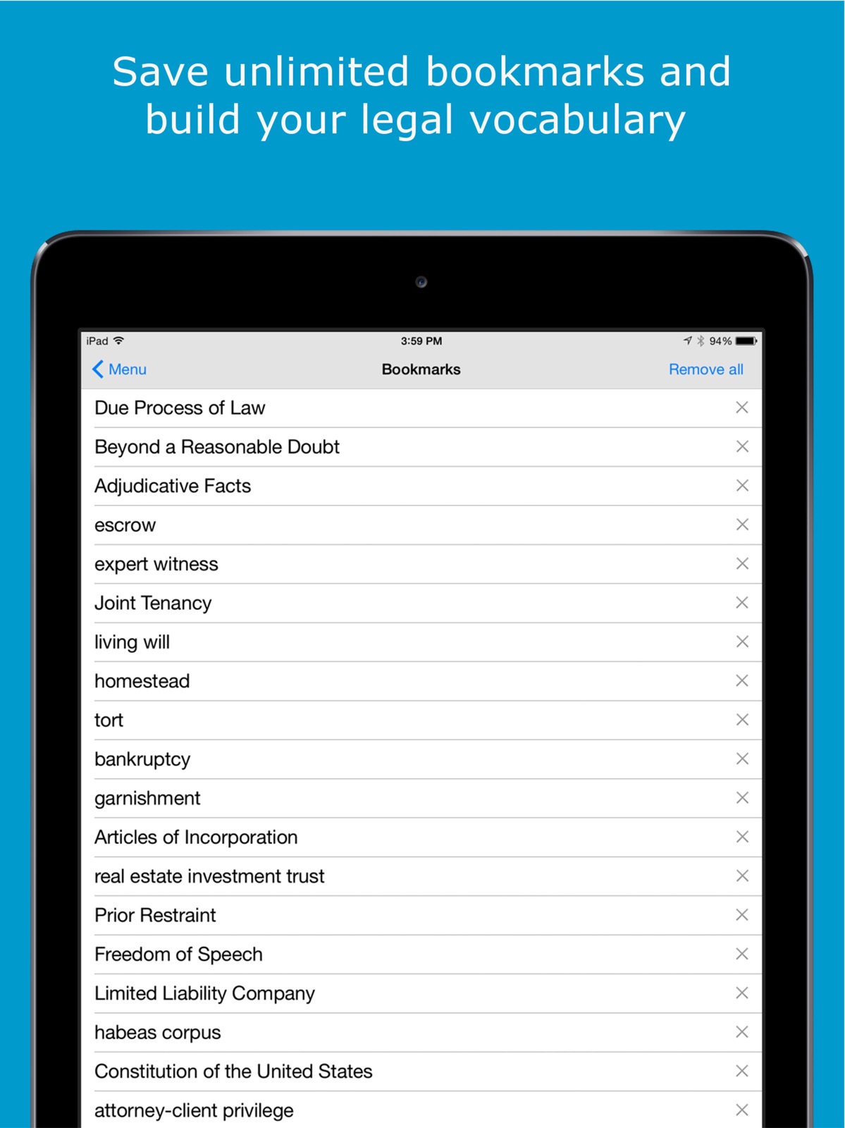 Legal Dictionary ipad screenshot 4