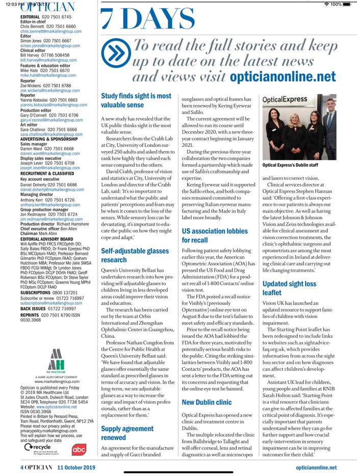 Optician Magazine