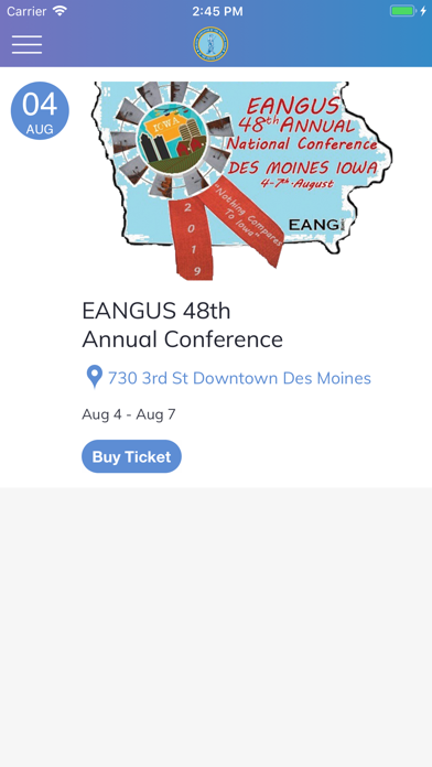 EANGUS Mobile iPhone screenshot 5 - Social Networking app