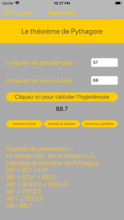 Pythagore : Applications screenshot-3