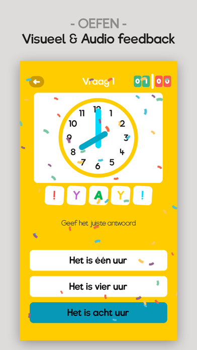 KlokWijs - leren klokkijken Screenshot