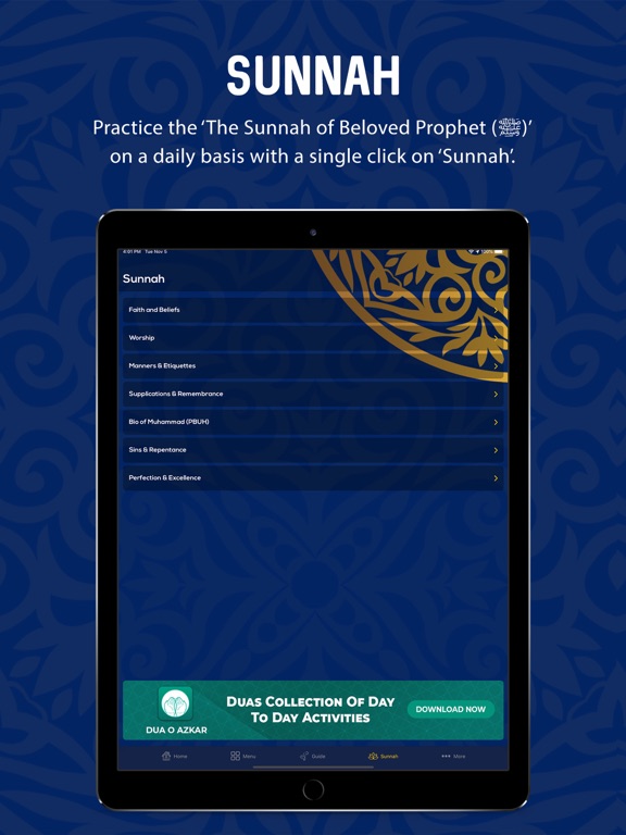 Sunnah Pro iPad screenshot 5 - Education app