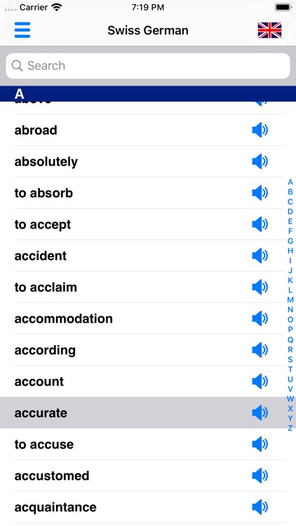 Swiss German Dictionary screenshot-0