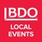 The BDO USA Local Events app is a multi-event app that houses the large external conferences that take place around the country such as Mid-Year and Year-End events, CPE Day, technical updates, and Financial Executives Forum