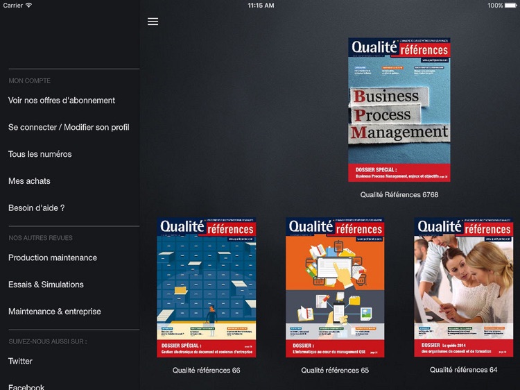 Qualité références