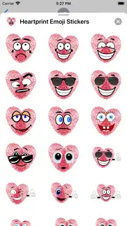 How to cancel & delete heartprint emoji stickers 1
