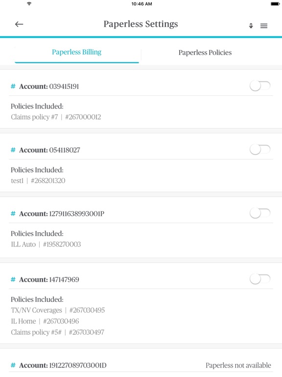 Chubb Mobile iPad screenshot 4 - Finance app