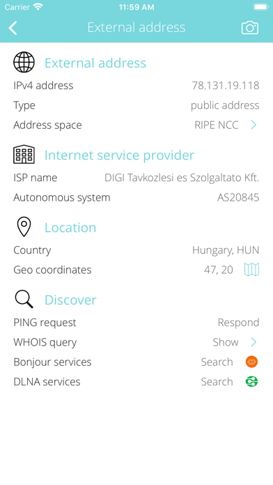 Bluetooth Info Screenshot