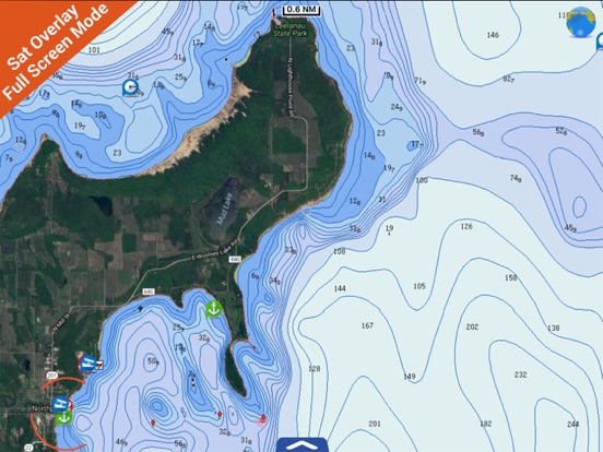 Screenshot #6 pour Great Lakes HD Nautical Charts