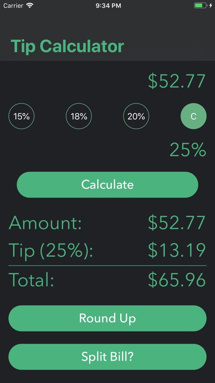 Simple Tip Calculator $