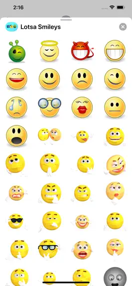Game screenshot Lotsa Smileys for iMessage apk