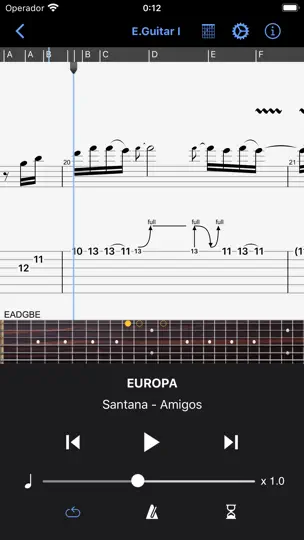 Captura de pantalla de Guitar Pro en iPhone 2