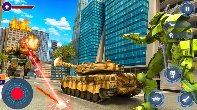 Flying Tank Robot War screenshot-3