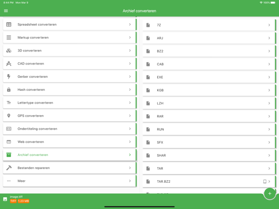 File Converter iPad app afbeelding 2