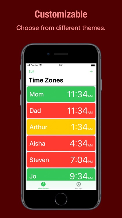 Zones - Time Zone Tracker