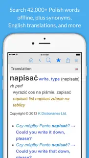 polish dictionary & thesaurus iphone screenshot 1