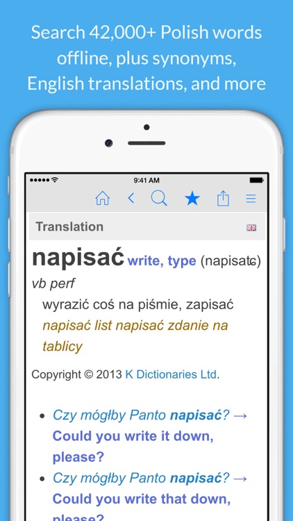 Polish Dictionary & Thesaurus screenshot-0