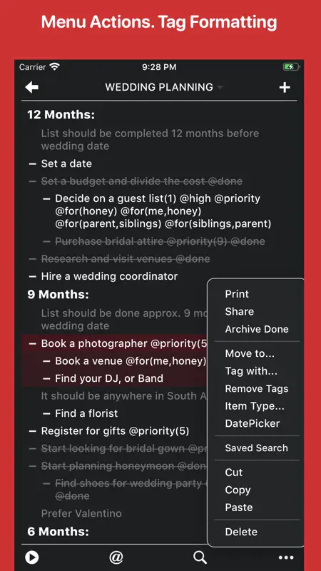 Taskmator - TaskPaper Client screenshot 7 of 10