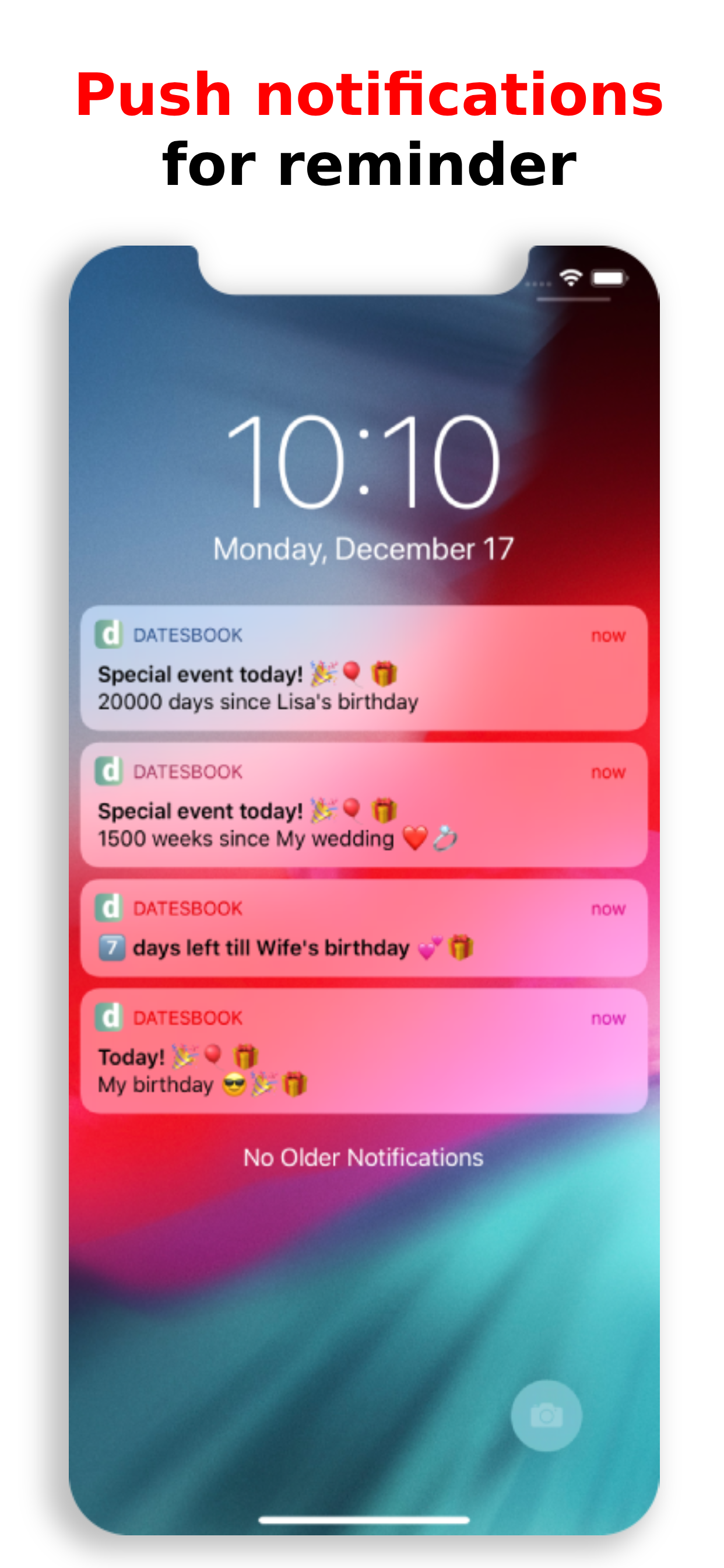 Datesbook @ all life events screenshot 6