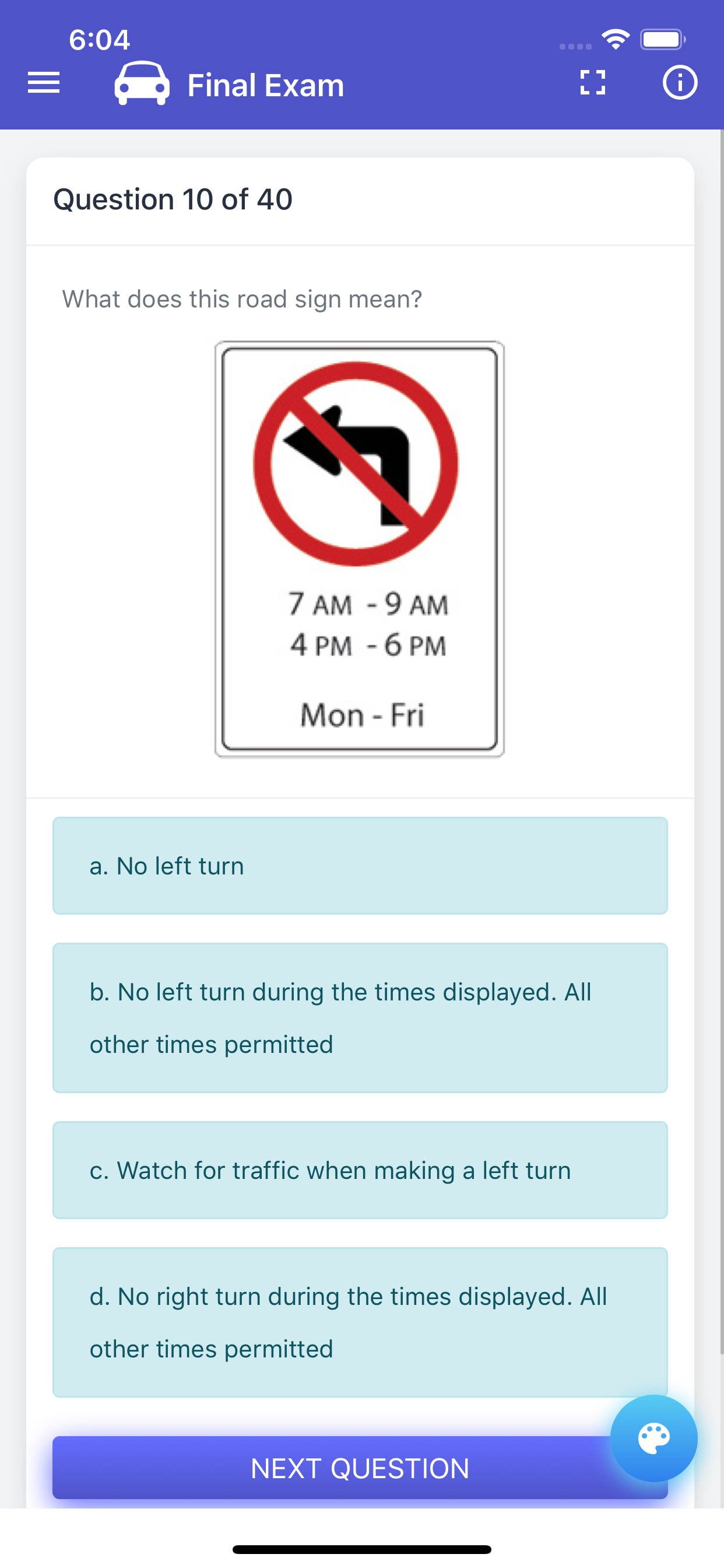 Alberta Driving Test - Class 7