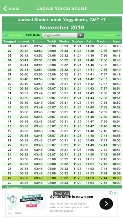 Screenshot #2 pour Jadwal Sholat Indonesia