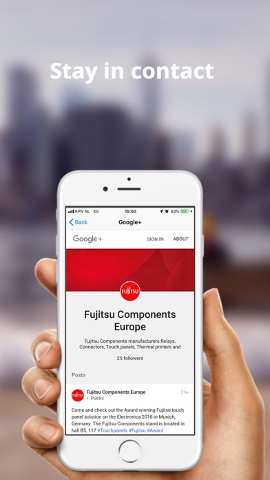 Screenshot 2 of Fujitsu Components Europe B.V. App