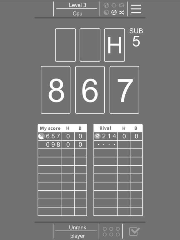 Screenshot #4 pour Hit＆Blow -対戦推理ゲーム-