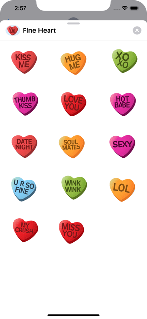 Fine Heart Stickers