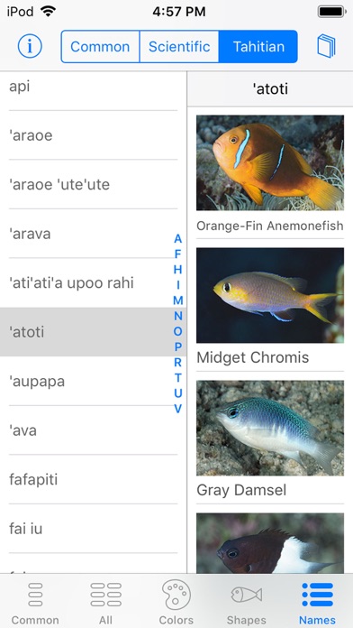 Tetiaroa Fish Guide Screenshot