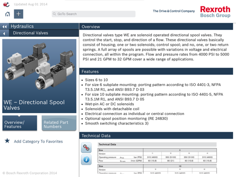 Bosch Rexroth GoTo Products screenshot 2