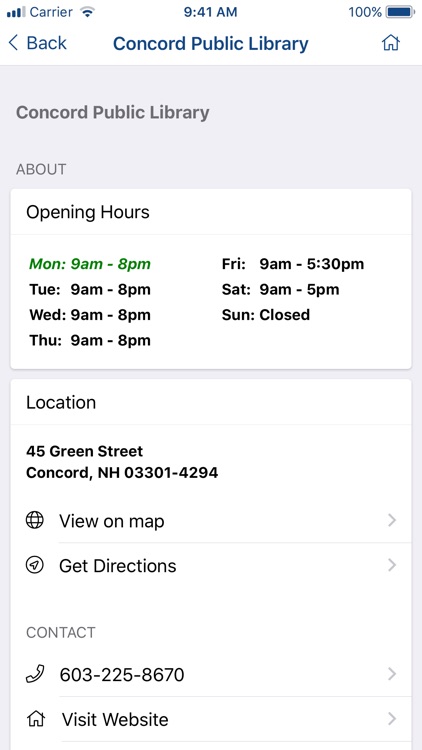 Concord Public Library (NH) screenshot-5