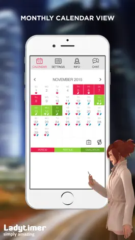 Game screenshot LADYTIMER Period Calendar apk