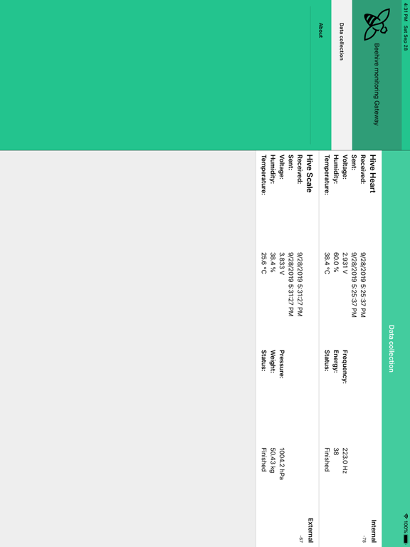 Screenshot #4 pour Bee hive monitoring gateway