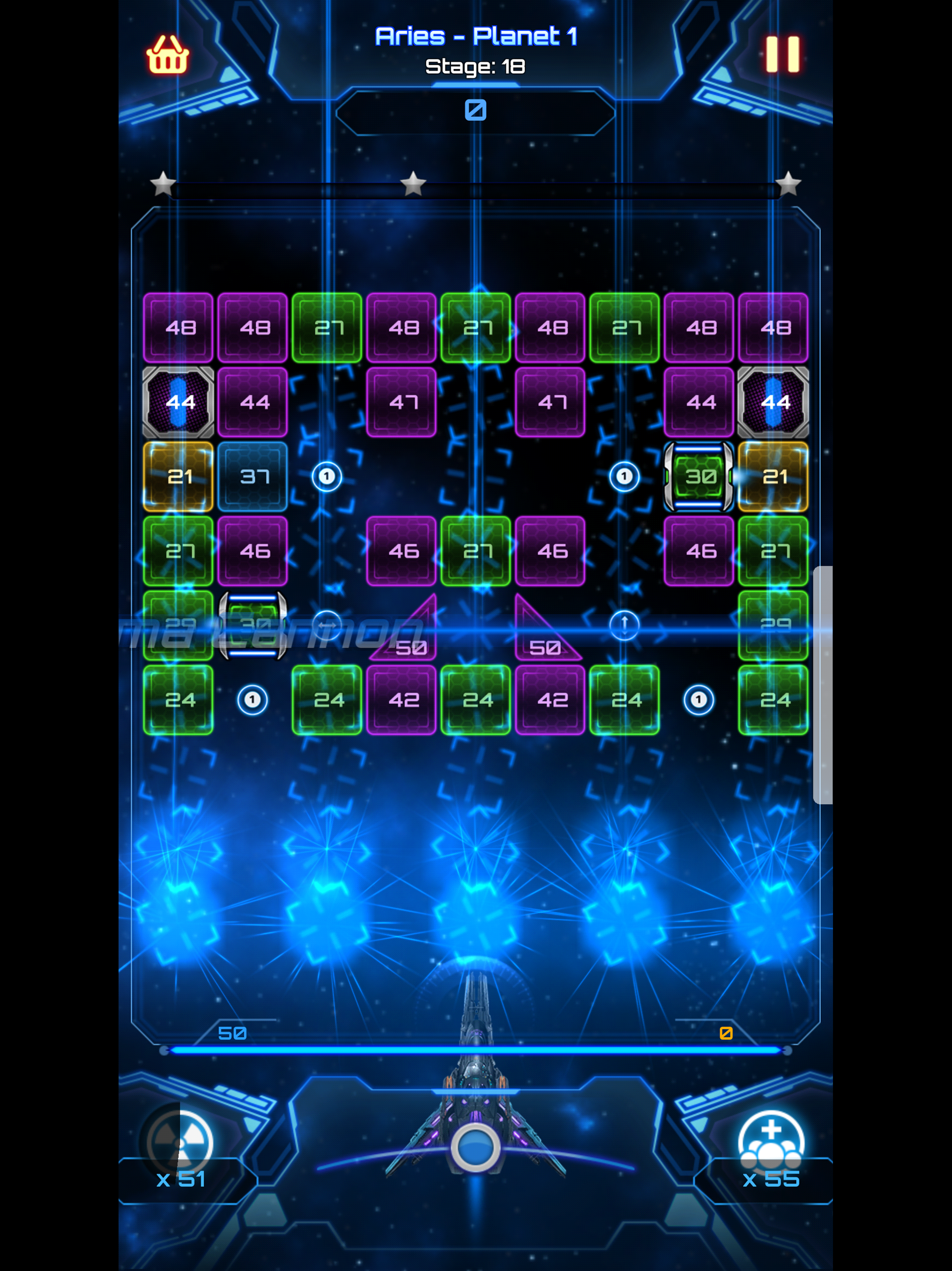 Bricks Breaker Galaxy Shooter screenshot 9