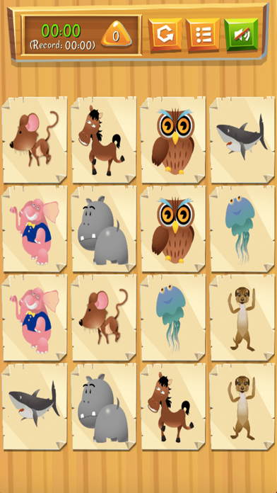 Memory Cartoon - Animals Screenshot