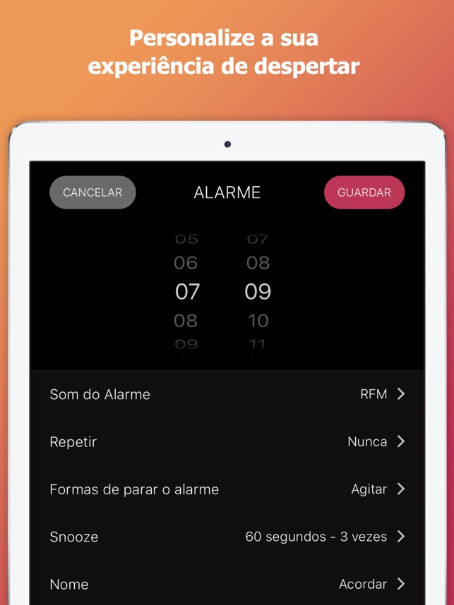 Despertador de música para mim na App Store
