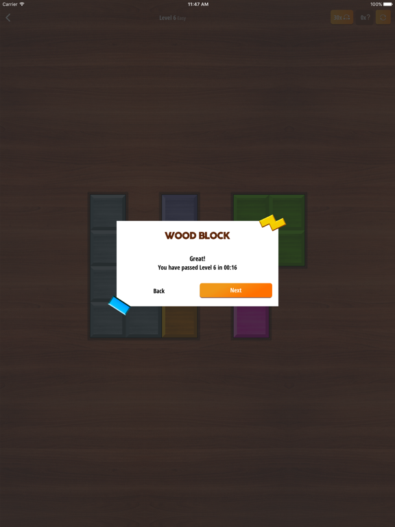 Wood Block Puzzle iPad screenshot